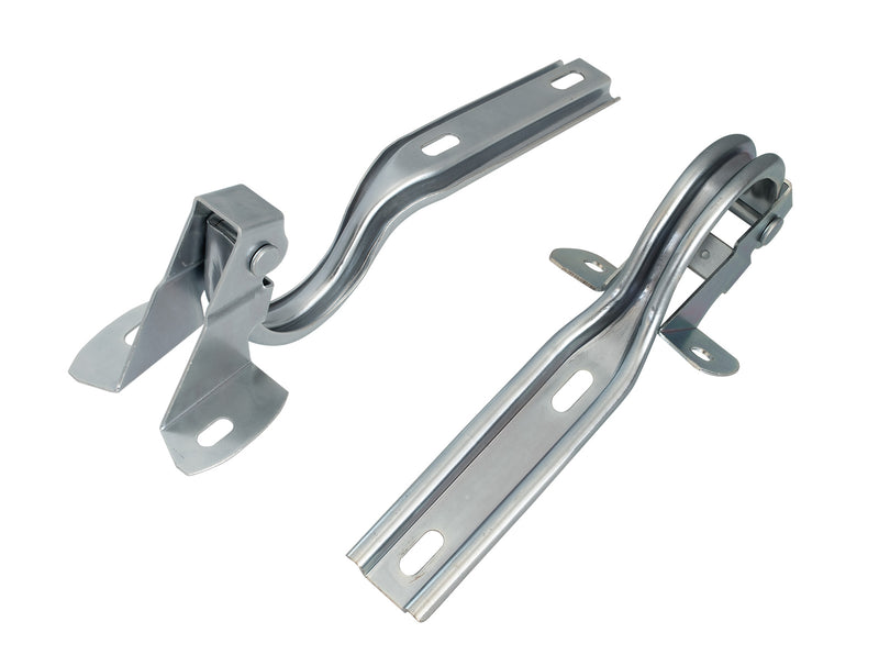 1979-1993 Ford Mustang Complete Stainless Steel Hood Lift Hinges Pair