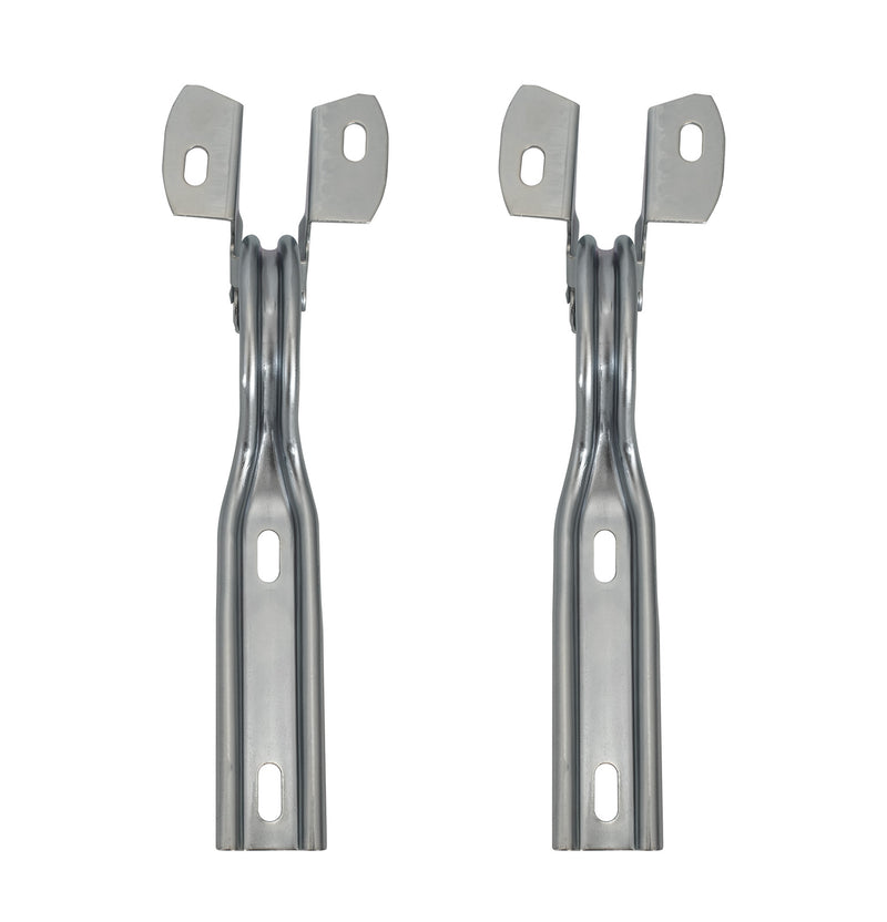 1979-1993 Ford Mustang Complete Stainless Steel Hood Lift Hinges Pair