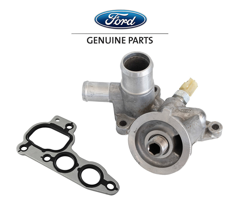 5.4L V8 OEM Ford 2L1Z-6881-CA Engine Oil Filter Adapter Cooler Housing & Sensor w/ Gasket
