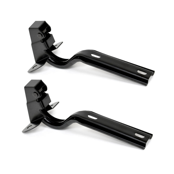 1979-1993 Ford Mustang Black Complete Hood Lift Hinges Pair LH RH