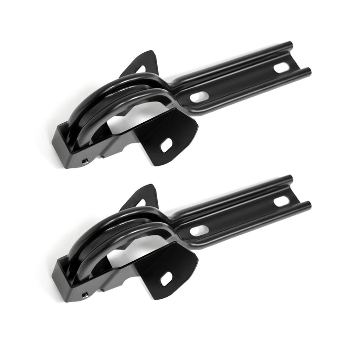 1979-1993 Ford Mustang Black Complete Hood Lift Hinges Pair LH RH