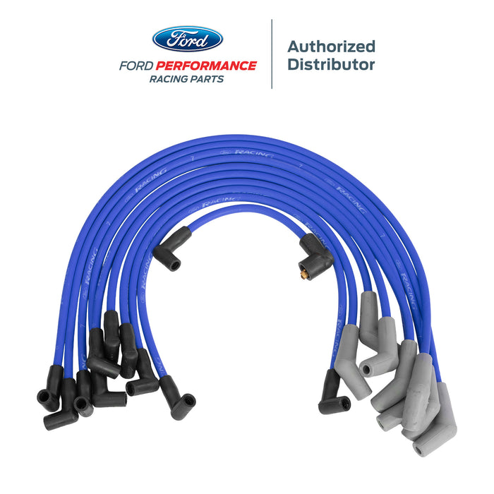 5.0L 5.8L Mustang Ford Racing 9MM Engine Spark Plug Ignition Wire Sets - Blue