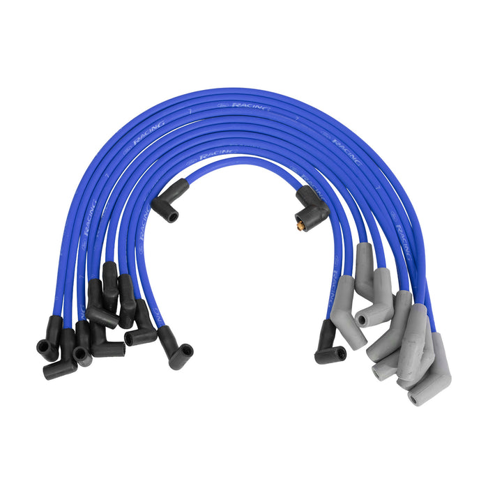 5.0L 5.8L Mustang Ford Racing 9MM Engine Spark Plug Ignition Wire Sets - Blue
