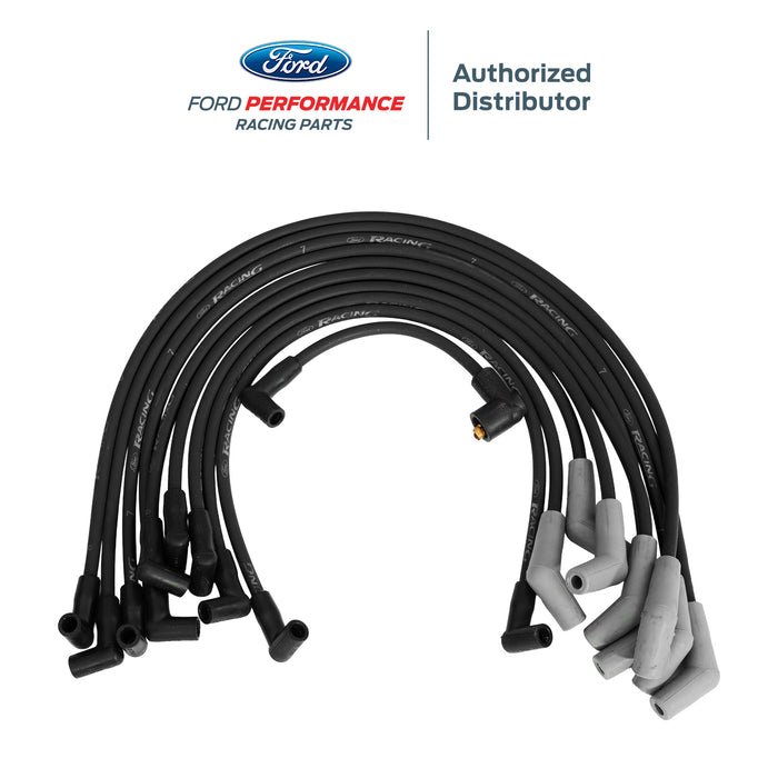 5.0L 5.8L Mustang Ford Racing 9MM Engine Spark Plug Ignition Wire Sets - Black