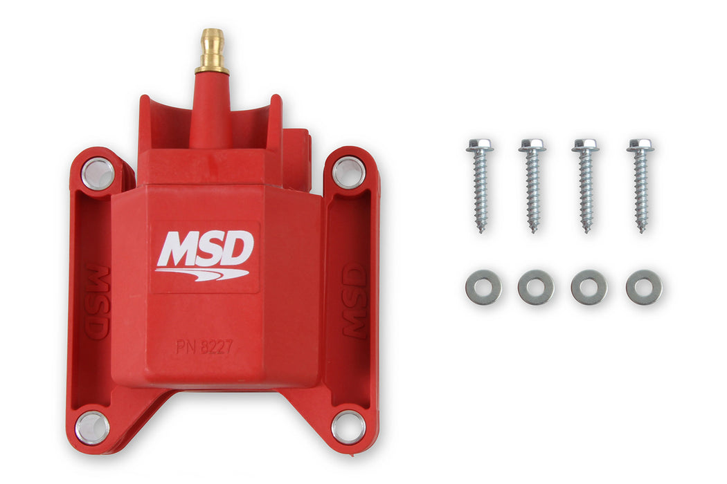 1986-1995 Ford Mustang 5.0L MSD Blaster 8227 Red TFI Engine Ignition Coil