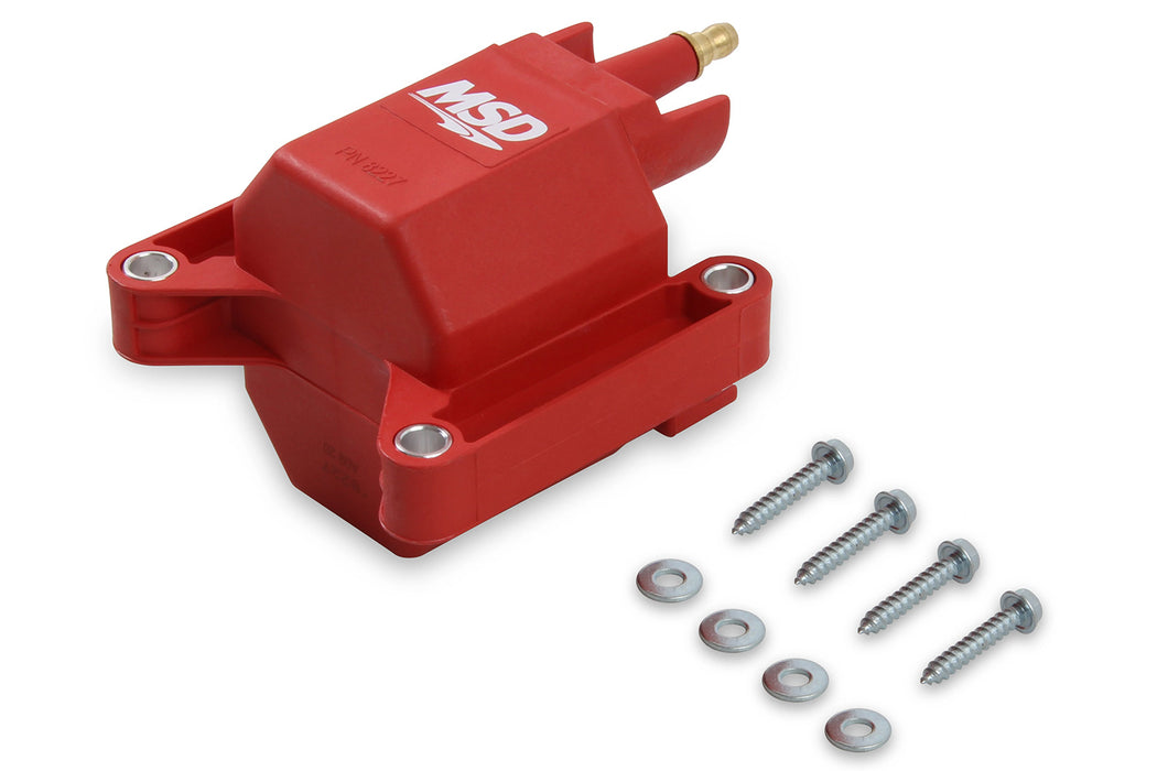 1986-1995 Ford Mustang 5.0L MSD Blaster 8227 Red TFI Engine Ignition Coil