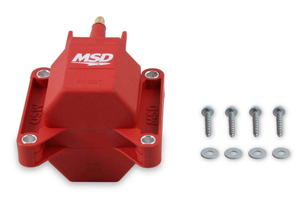 1986-1995 Ford Mustang 5.0L MSD Blaster 8227 Red TFI Engine Ignition Coil