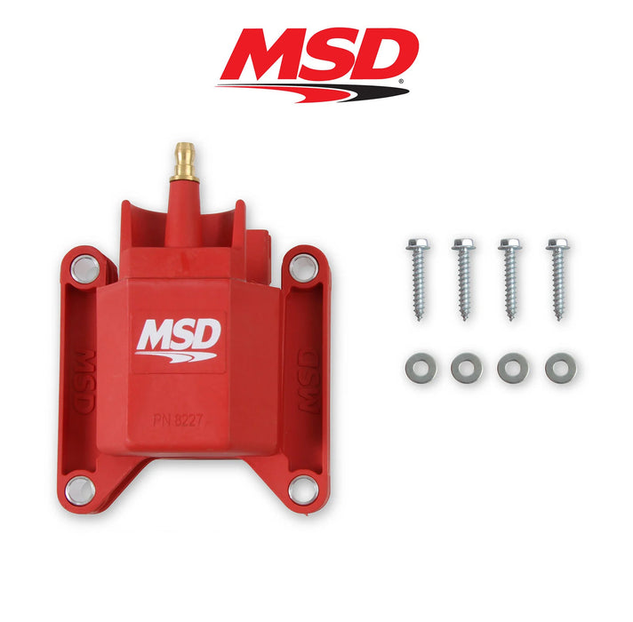 1986-1995 Ford Mustang 5.0L MSD Blaster 8227 Red TFI Engine Ignition Coil