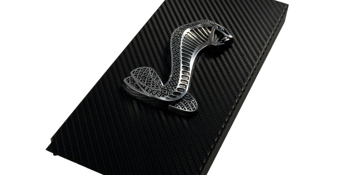 thumbnail image 2 of Carbon Fiber Engine Fuse Box Cover Snake Emblem For... 2 of 11