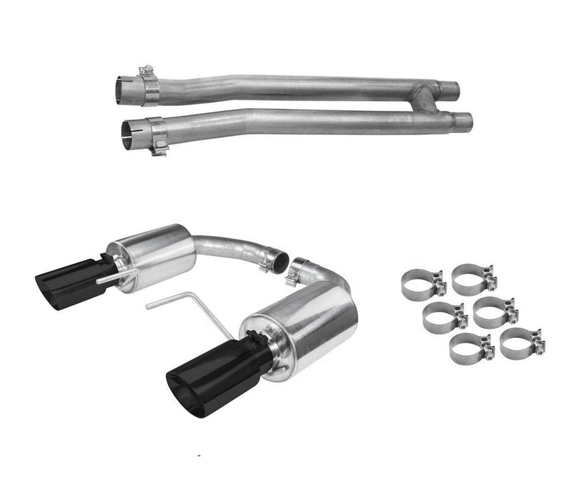 2024 Mustang 5.0 GT Pypes H-Pipe & Axle Back Exhaust System Kit w/ Black Tips