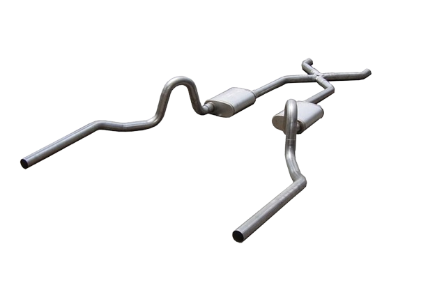 1964-1977 Chevelle Pypes 3" Stainless Exhaust System Street Pro Mufflers X-Pipe
