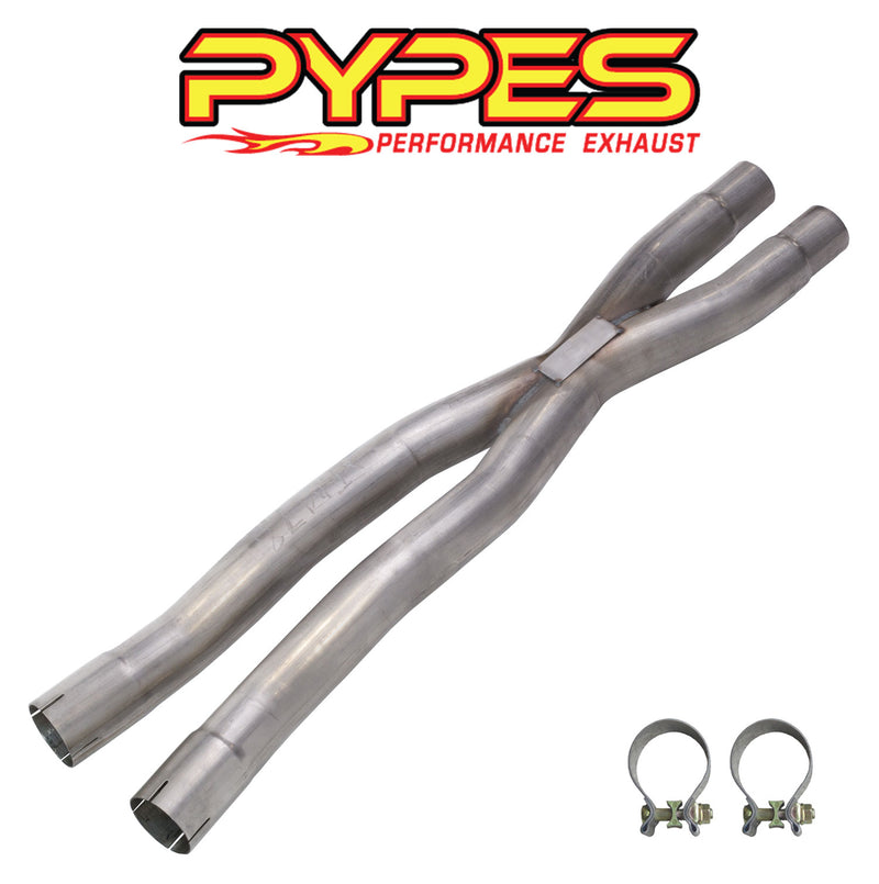 2015-2025 Mustang GT 5.0 X-Pipe Stainless Steel Exhaust Resonator Delete