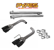 2018-2023 Mustang 5.0 GT Pypes H-Pipe & Black Quad Tip Axle Back Exhaust System Kit