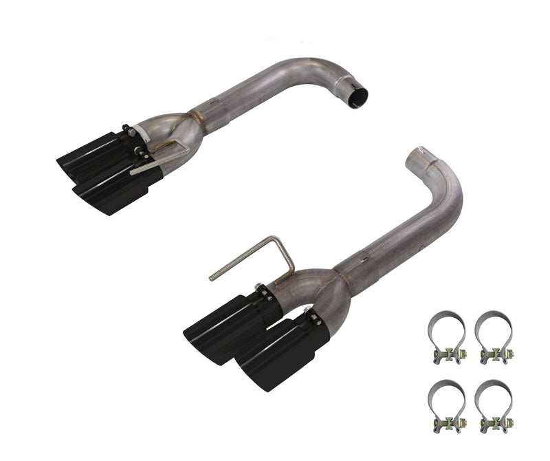 2018-2021 Ford Mustang GT Pypes SFM88MSB Axle Back 3" Exhaust System w/ 4" Black Quad Tips