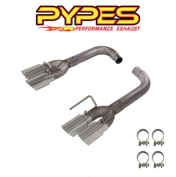 2018-2021 Ford Mustang GT Pypes SFM88MS Axle Back 3" Exhaust System w/ 4" Quad Tips