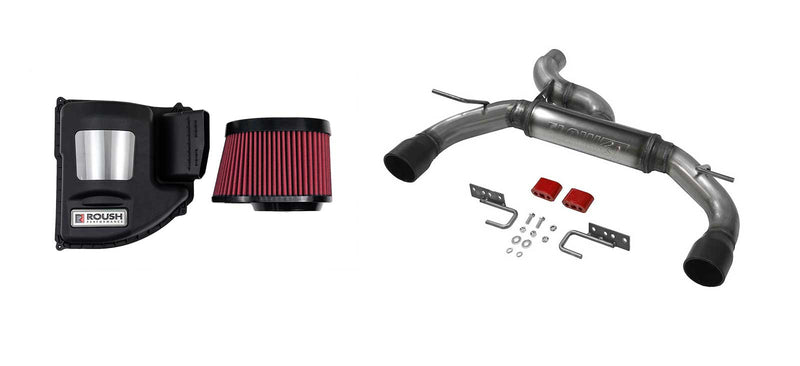 2021-2025 Bronco Flowmaster Flow FX Axle Back Exhaust & Roush Cold Air Intake