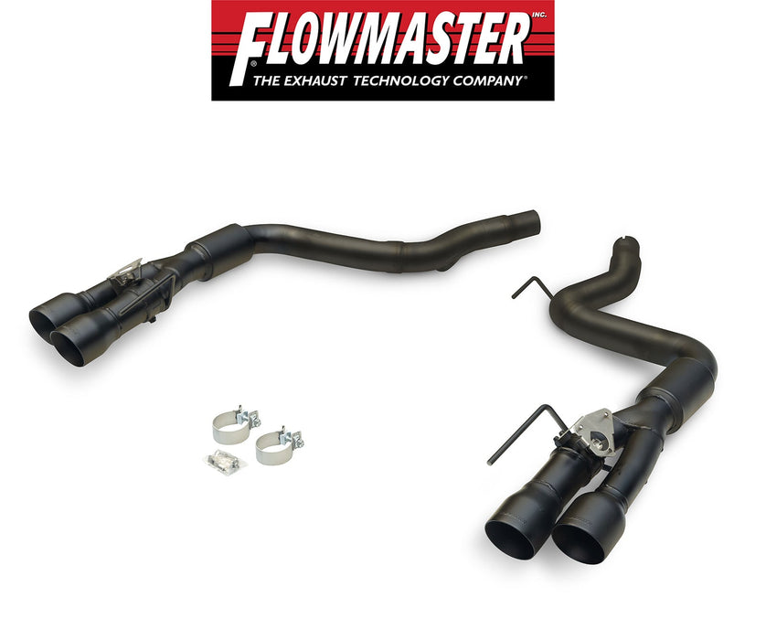 2024 Ford Mustang Flowmaster 818159 Outlaw Axle Back Active Exhaust System w/ 4" Black Quad Tips