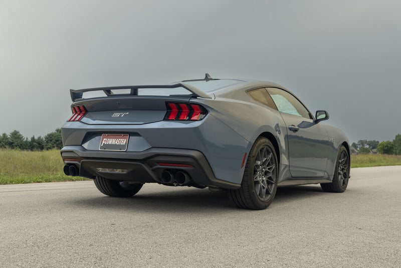 2024-2025 Mustang Flowmaster Outlaw Axle Back Active Exhaust 4" Black Quad Tips