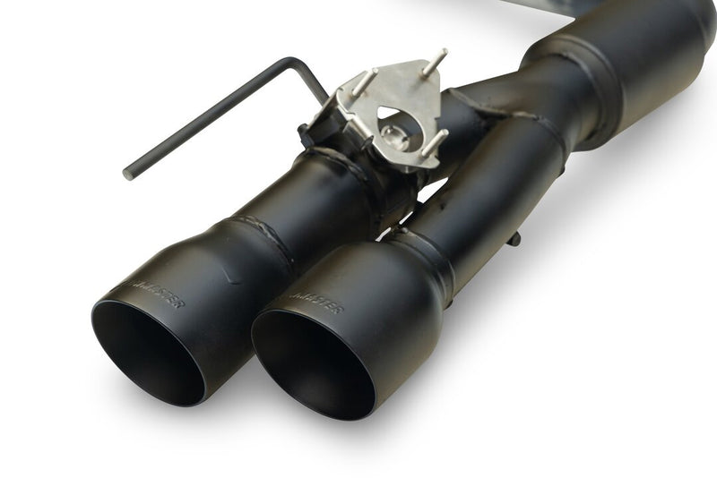 2024-2025 Mustang Flowmaster Outlaw Axle Back Active Exhaust 4" Black Quad Tips
