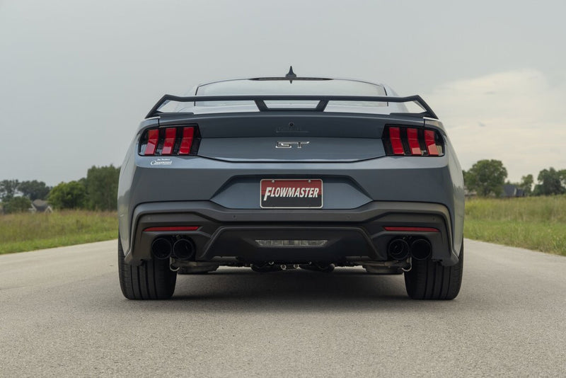 2024-2025 Mustang Flowmaster Outlaw Axle Back Active Exhaust 4" Black Quad Tips