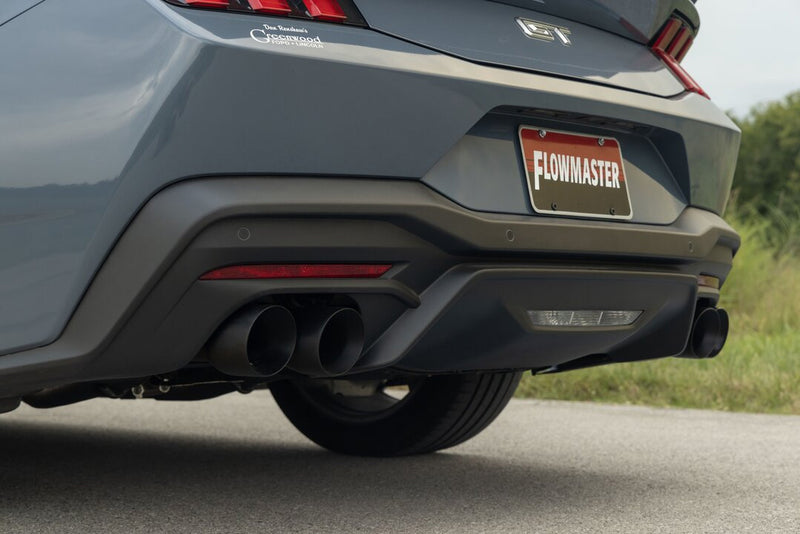 2024-2025 Mustang Flowmaster Outlaw Axle Back Active Exhaust 4" Black Quad Tips