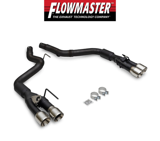 2024 Ford Mustang Flowmaster 818164 Outlaw Axle Back Active Exhaust System w/ 4" Polished Quad Tips