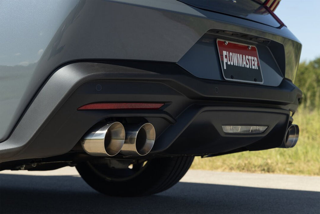 2024 Ford Mustang Flowmaster 818164 Outlaw Axle Back Active Exhaust System w/ 4" Polished Quad Tips