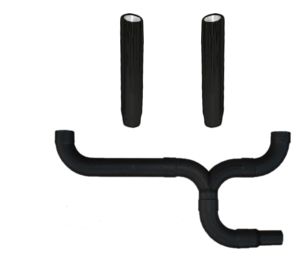 Pypes Ford 6.7 Powerstroke Super Duty Diesel 6" Black Dual Stacks Exhaust Kit
