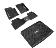 2021-2025 Ford Bronco Sport OEM Front Rear & Cargo 5pc Rubber Floor Mat Liners