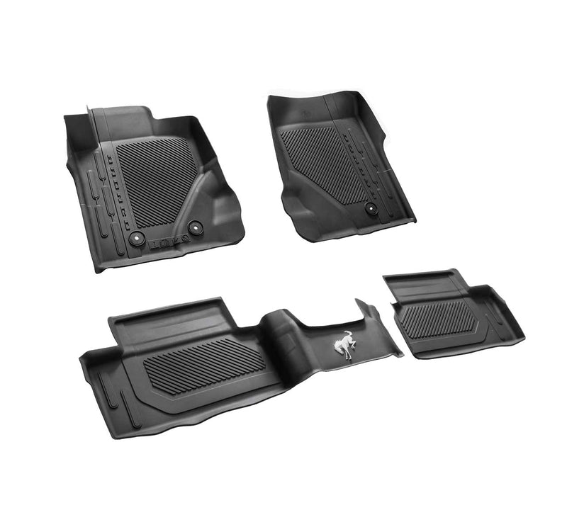 2021-2025 Bronco 2 Door OEM Genuine Ford Front Rear 4pc Rubber Floor Mat Liners
