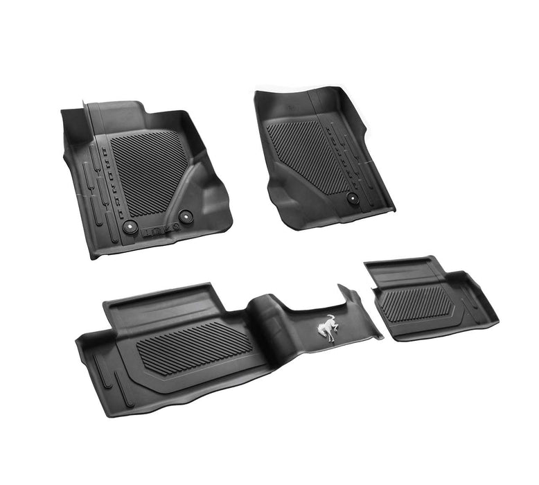 2021-2023 Bronco 2 Door OEM Genuine Ford Front Rear 4pc Rubber Floor Mat Liners