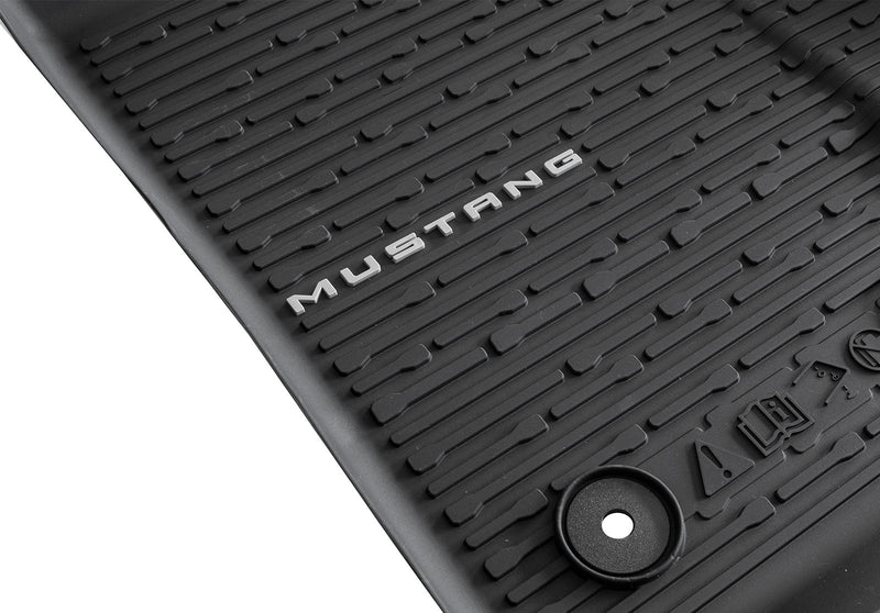2024-2026 Mustang w Subwoofer OEM Front Rear & Cargo 5pc Rubber Floor Mat Liners