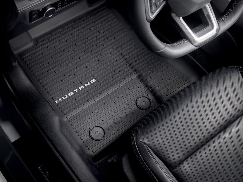 2024-2026 Mustang w Subwoofer OEM Front Rear & Cargo 5pc Rubber Floor Mat Liners