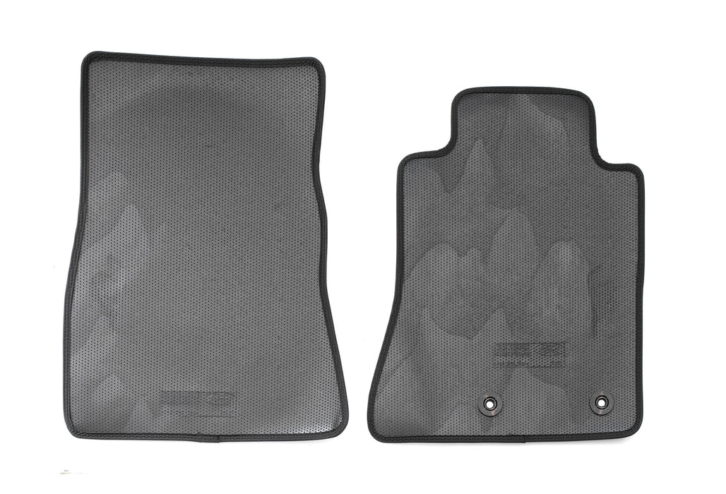 2015-2024 Mustang OEM JR3Z-6313300-BB 2pc Front Floor Mats Black w/ Running Horse