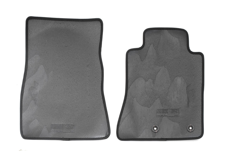 2015-2026 Mustang OEM JR3Z-6313300-BC 2pc Front Floor Mats Silver Running Horse