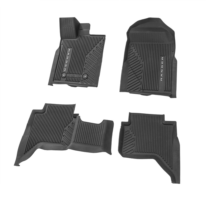 2024 Ford Ranger OEM R1WZ-1613086-AA 4pc All Weather Rubber Floor Mat Liners