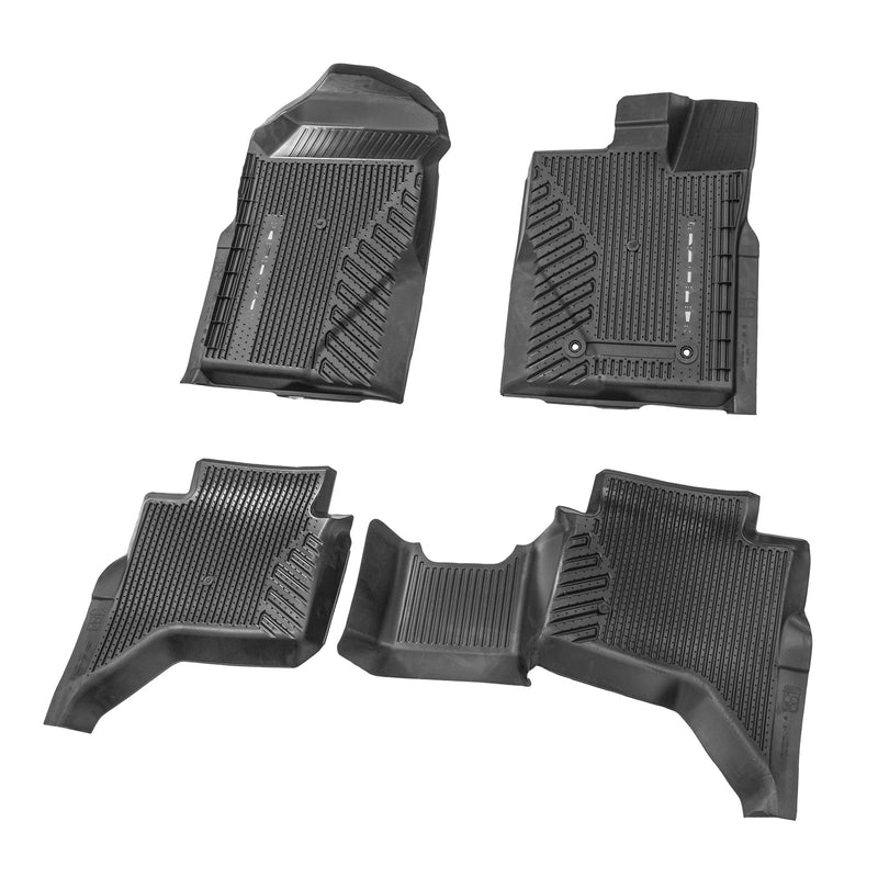 2024-2025 Ranger OEM R1WZ-1613086-AA 4pc Front & Rear Rubber Floor Mat Liners