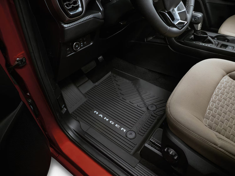 2024-2025 Ranger OEM R1WZ-1613086-AA 4pc Front & Rear Rubber Floor Mat Liners