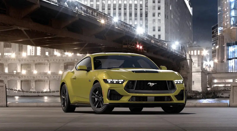 2025 Ford Mustang OEM 2-In-1 Touch Up Paint Intense Lime Yellow B7 & Clear Coat