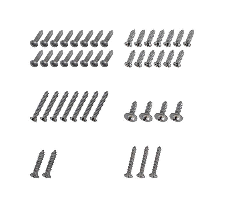 1964 1/2-1966 Ford Mustang Convertible Interior Hardware Screw Kit 47 Piece Set