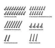 1964 1/2-1966 Ford Mustang Convertible Interior Hardware Screw Kit 47 Piece Set (Copy)