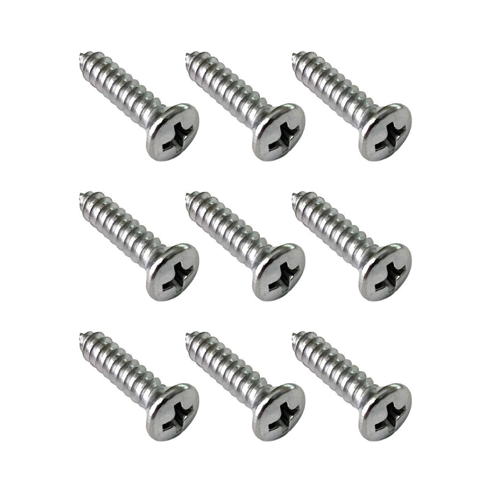 1965-1968 Ford Mustang Door Sill Step Plate Installation Hardware Screws - Set of 9