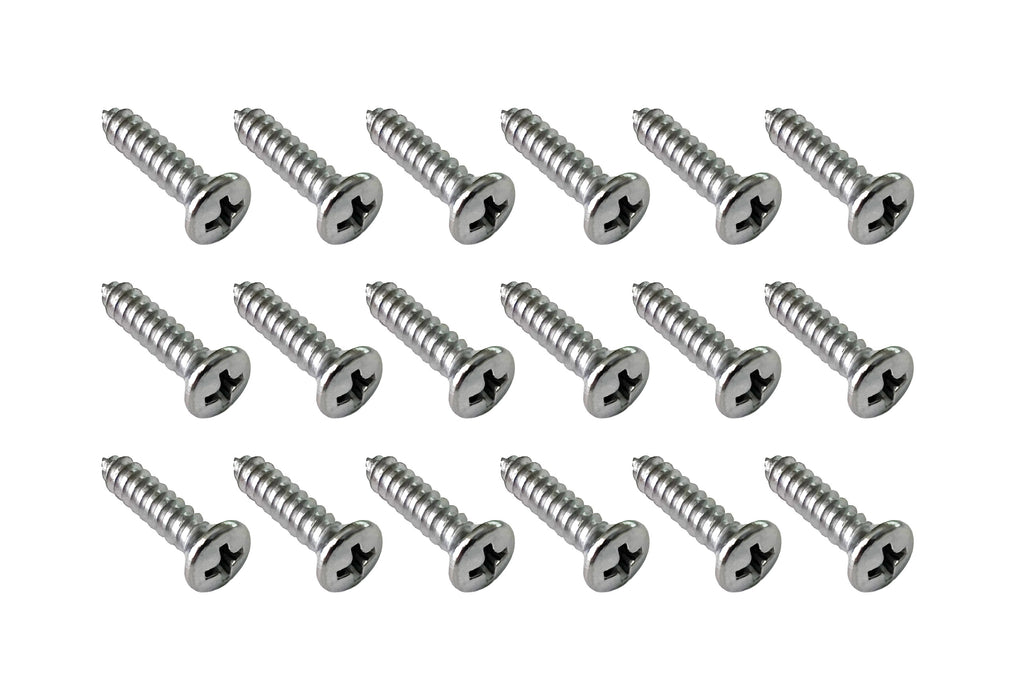 1965-1968 Ford Mustang Door Sill Step Plate Installation Hardware Screws - Set of 18