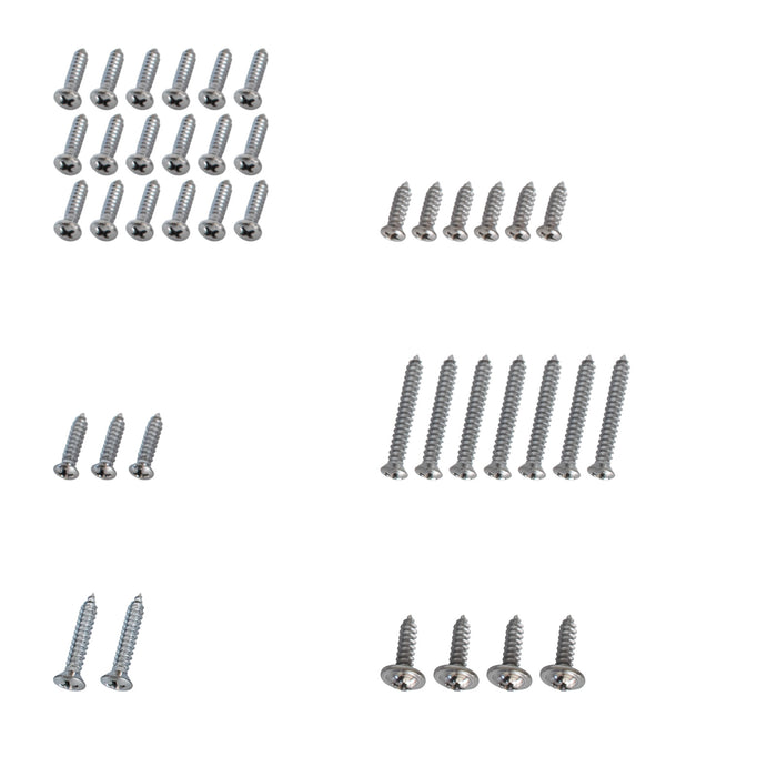 1967-1968 Ford Mustang Coupe Interior Hardware Screw Kit 40 Piece Set