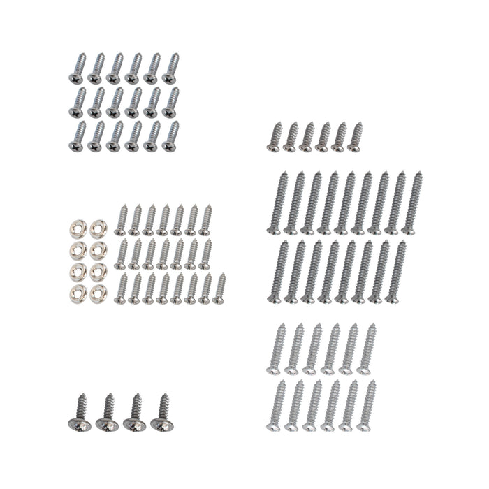 1967-1968 Ford Mustang Fastback Interior Hardware Screw Kit 87 Piece Set