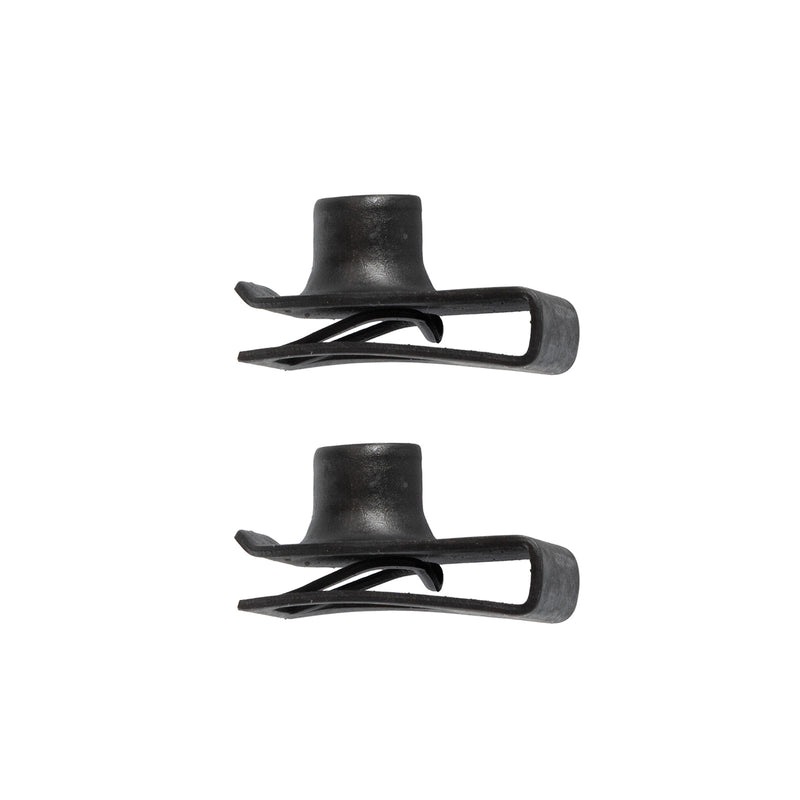 1965-1970 Ford Mustang Adjustable Radiator Support To Hood Rubber Bumpers & U-Clips