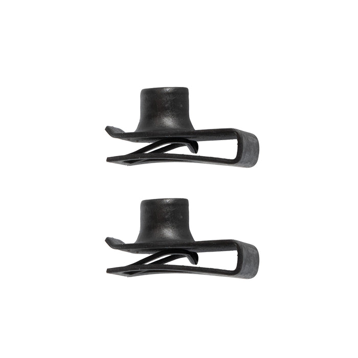 1965-1970 Ford Mustang Adjustable Radiator Support To Hood Rubber Bumpers & U-Clips