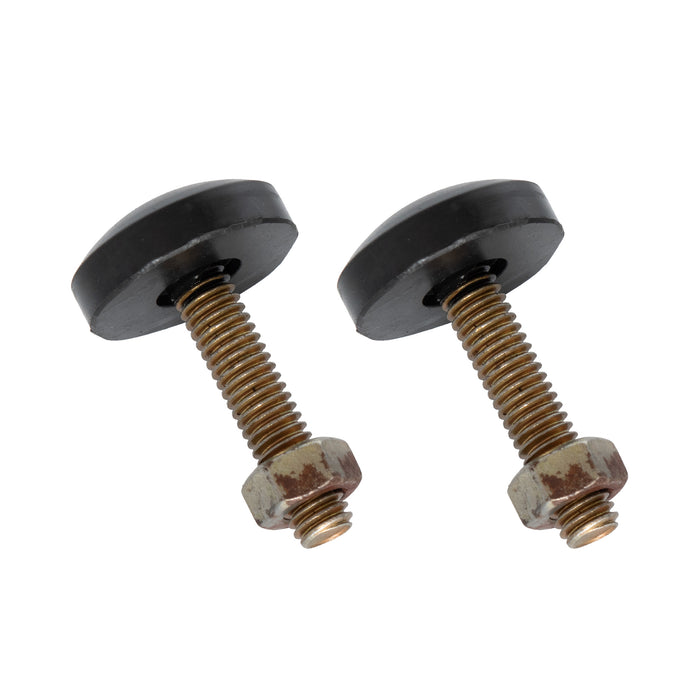 1965-1982 Ford Mustang Adjustable Radiator Support To Hood Rubber Bumpers Pair