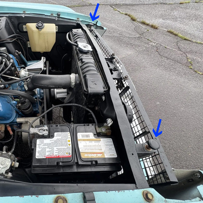 1965-1982 Ford Mustang Adjustable Radiator Support To Hood Rubber Bumpers Pair