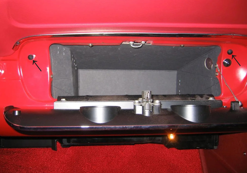 1965-1966 Ford Mustang Glove Box Door Rubber Bumper Cushion Stops Pair